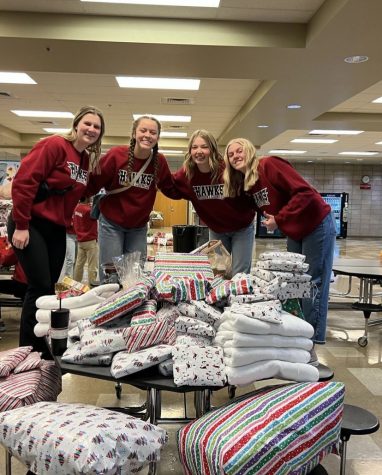 Janika Barker, Shelby Geiger, Kailie Wittrup, and Lily Teske.